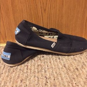 Toms never really worn because they were too big